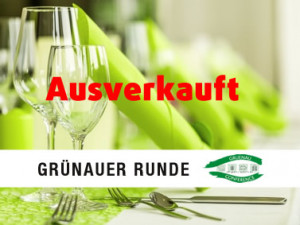 Abendveranstaltung Grünauer Runde 17.04.2026 - Ein Abend der Kontakte mit fachlichem Austausch